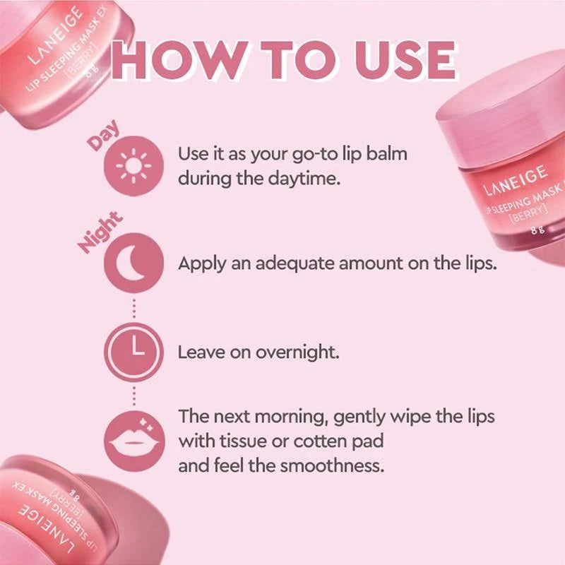 Laneige Lip Sleeping Mask EX (4 Flavors)