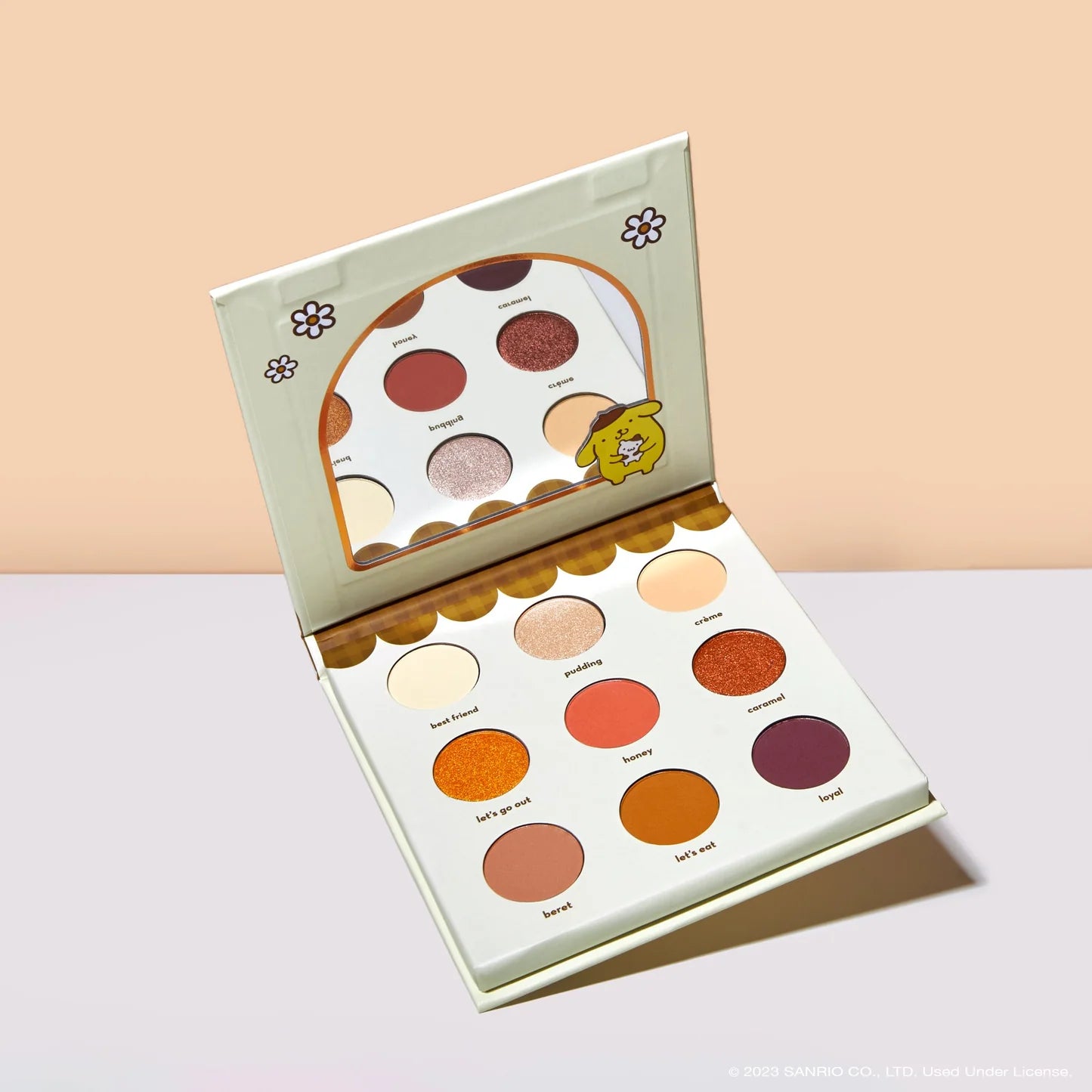 The Crème Shop Pompompurin Golden Dream Eyeshadow Palette