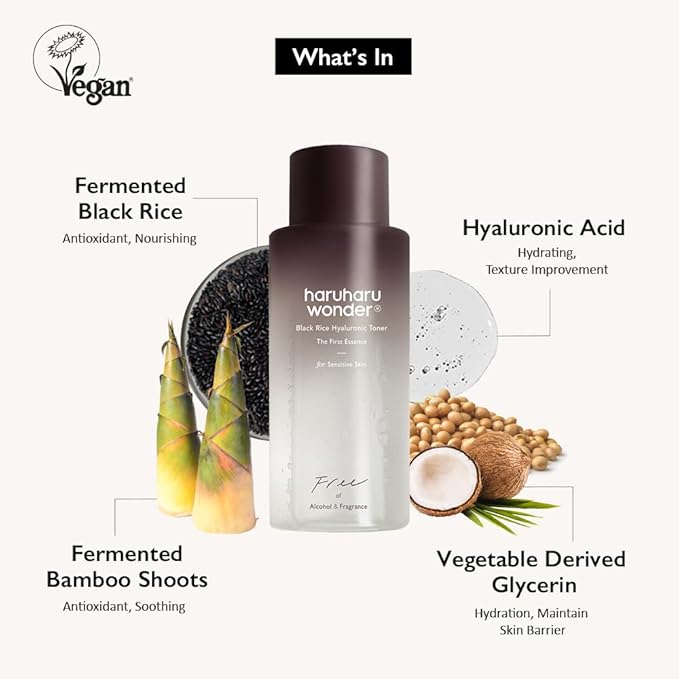 Haruharu Wonder Black Rice Hyaluronic Toner 150ml or 300ml