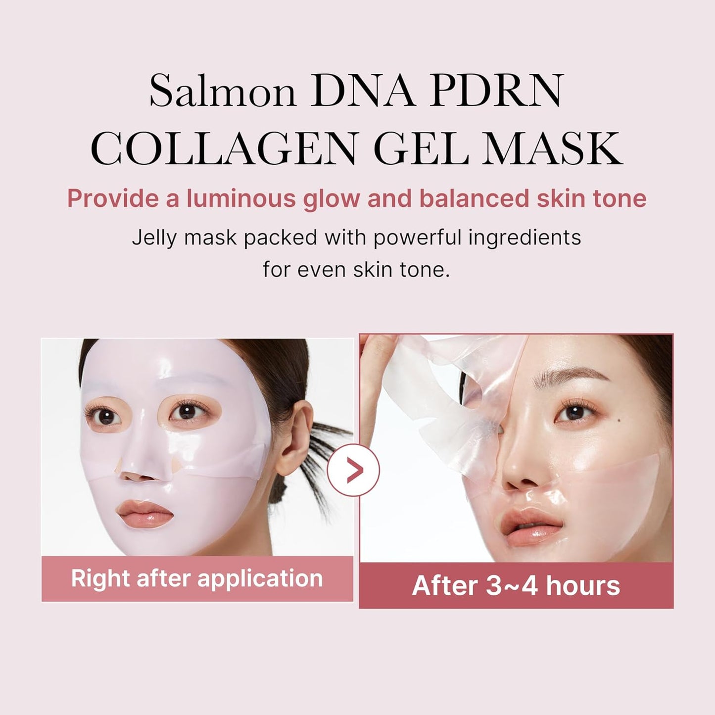 Medicube Salmon DNA PDRN Pink Collagen Jelly Gel Mask 4ea