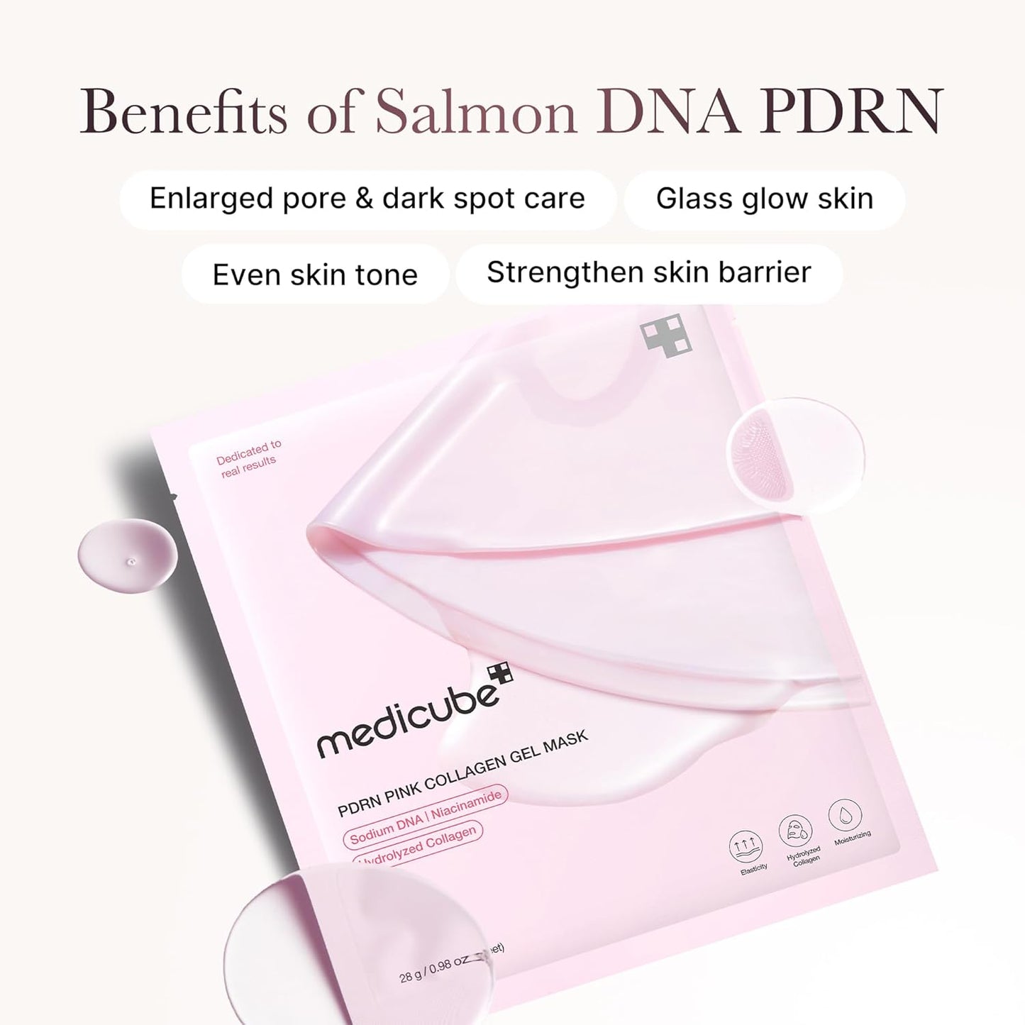 Medicube Salmon DNA PDRN Pink Collagen Jelly Gel Mask 4ea
