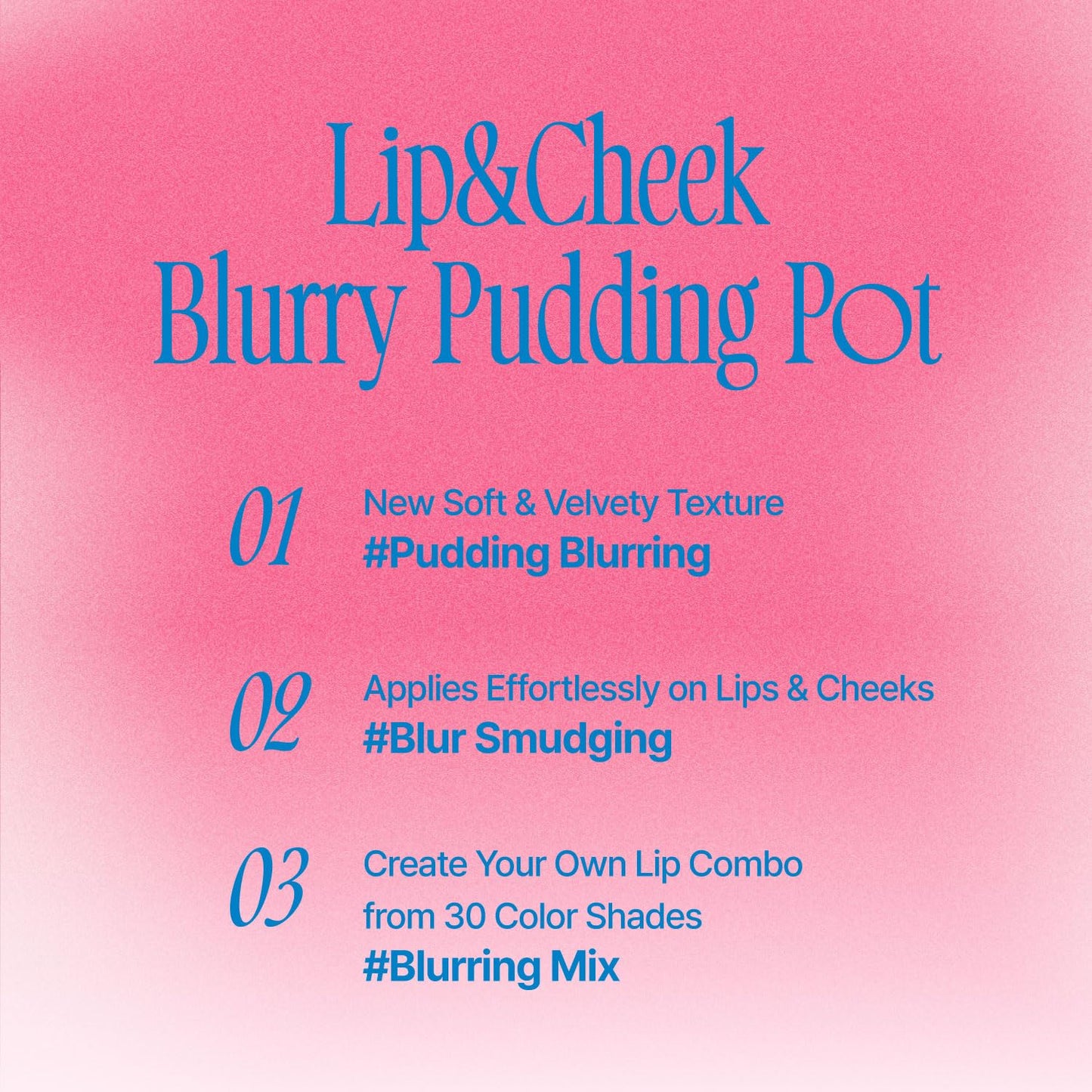 Fwee Lip & Cheek Blurry Pudding Pot (14 colors)