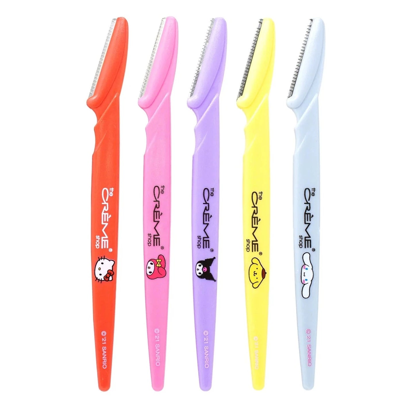 The Crème Shop Friends Over Fuzz! Perfect Arch Shaping Dermaplane Razors (Set of 5)