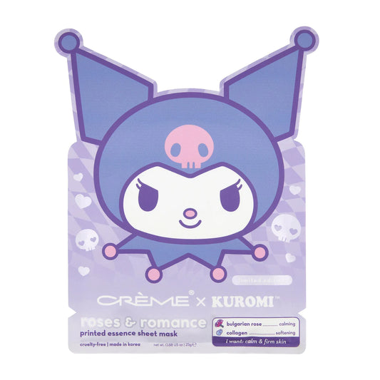 The Crème Shop Kuromi Roses & Romance Printed Essence Sheet Mask