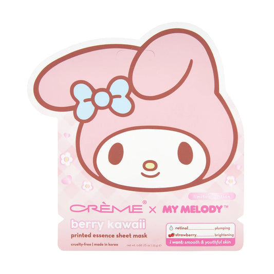 The Crème Shop My Melody Berry Kawaii Printed Essence Sheet Mask