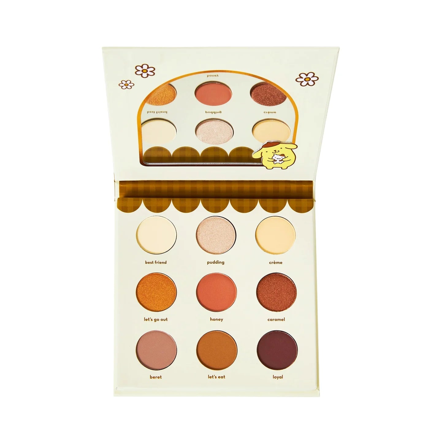 The Crème Shop Pompompurin Golden Dream Eyeshadow Palette
