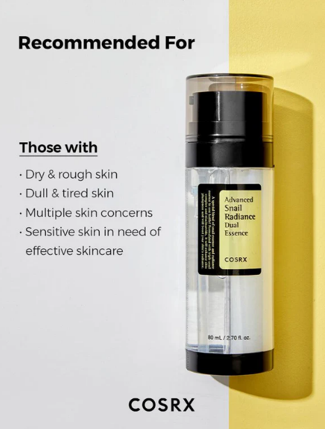 COSRX  Niacinamide 5% + Snail Mucin 74% Dual Essence
