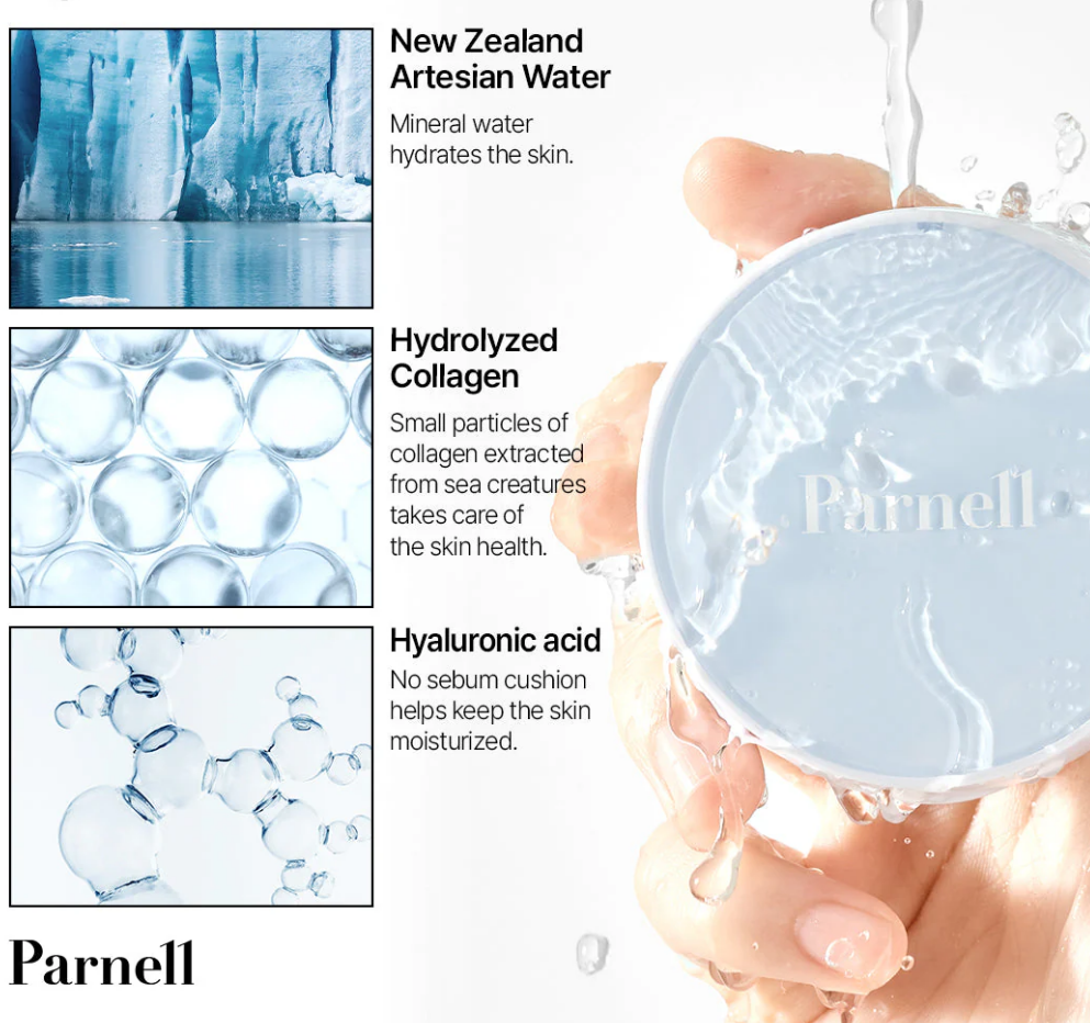 Parnell Glacial Biome Water No-Sebum Cushion 10g