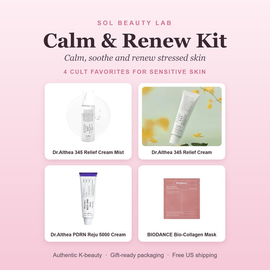Calming Skincare for Sensitive, Stressed Skin: A Gentle K-Beauty Routine