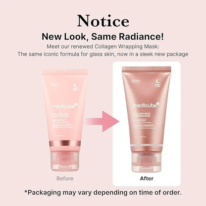 Medicube Collagen Overnight Wrapping Peel Off Pack – Firming, Hydrating & Overnight Skin Renewal