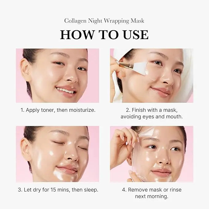 Medicube Collagen Overnight Wrapping Peel Off Pack – Firming, Hydrating & Overnight Skin Renewal