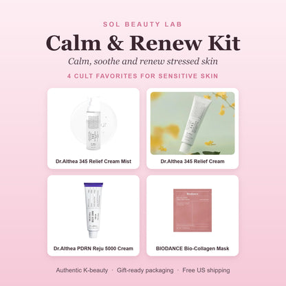 Calm & Renew Kit – what's inside the Sol Beauty Lab Korean skincare gift set