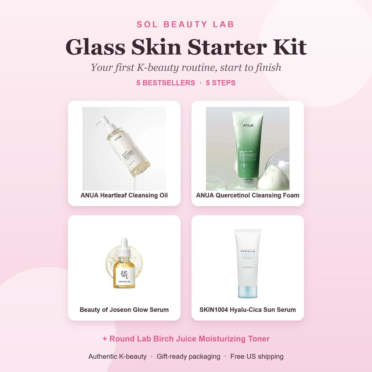 Glass Skin Starter Kit – what's inside the Sol Beauty Lab Korean skincare gift set