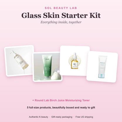 All products in the Glass Skin Starter Kit shown together