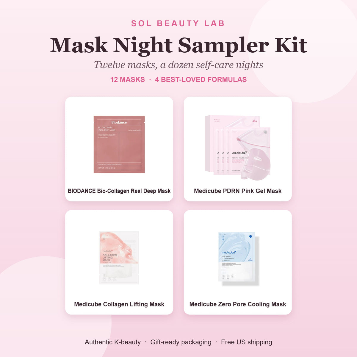 Mask Night Sampler Kit – what's inside the Sol Beauty Lab Korean skincare gift set