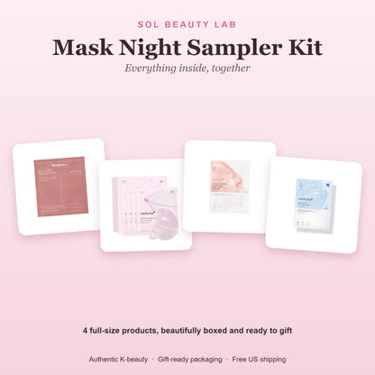 All products in the Mask Night Sampler Kit shown together
