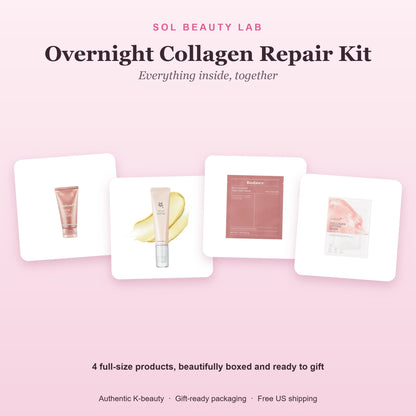 All products in the Overnight Collagen Repair Kit shown together