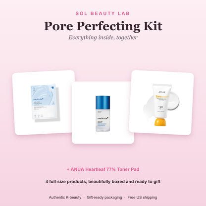 All products in the Pore Perfecting Kit shown together