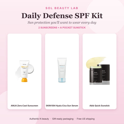 Daily Defense SPF Kit – what's inside the Sol Beauty Lab Korean skincare gift set