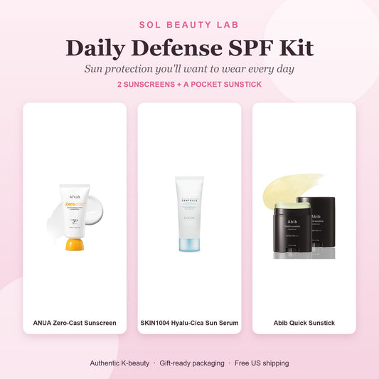 Daily Defense SPF Kit – what's inside the Sol Beauty Lab Korean skincare gift set