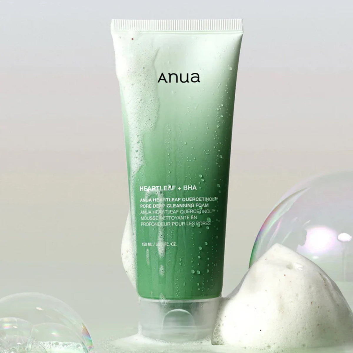 ANUA Heartleaf Quercetinol Pore Deep Cleansing Foam 150ml – included in the Bright & Even Tone Kit