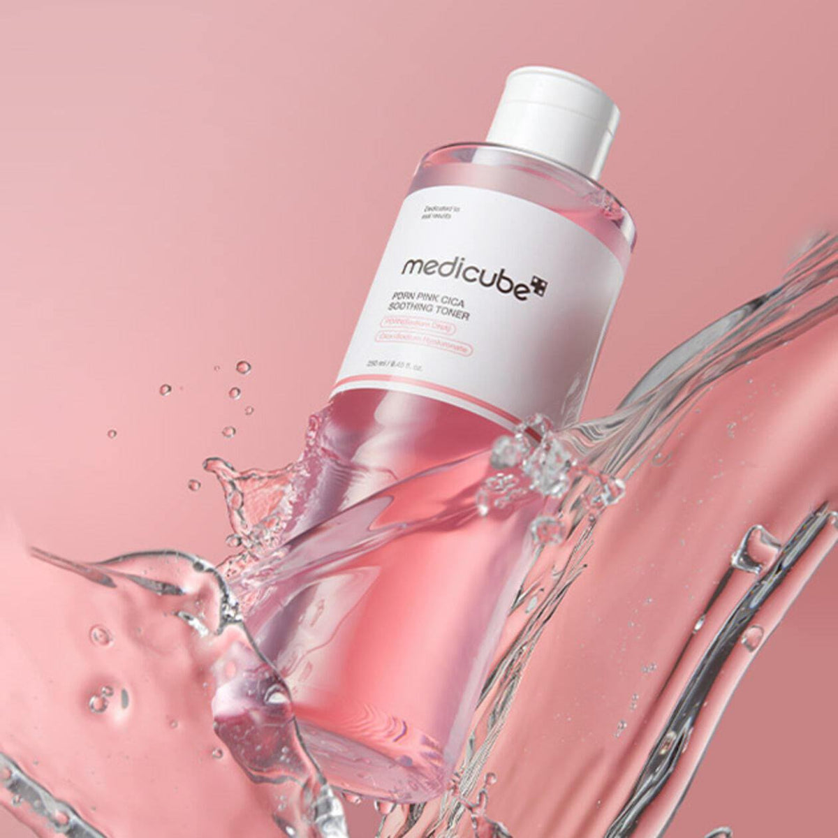 Medicube PDRN Pink Cica Soothing Toner 250ml – included in the PDRN Pink Collagen Glow Kit